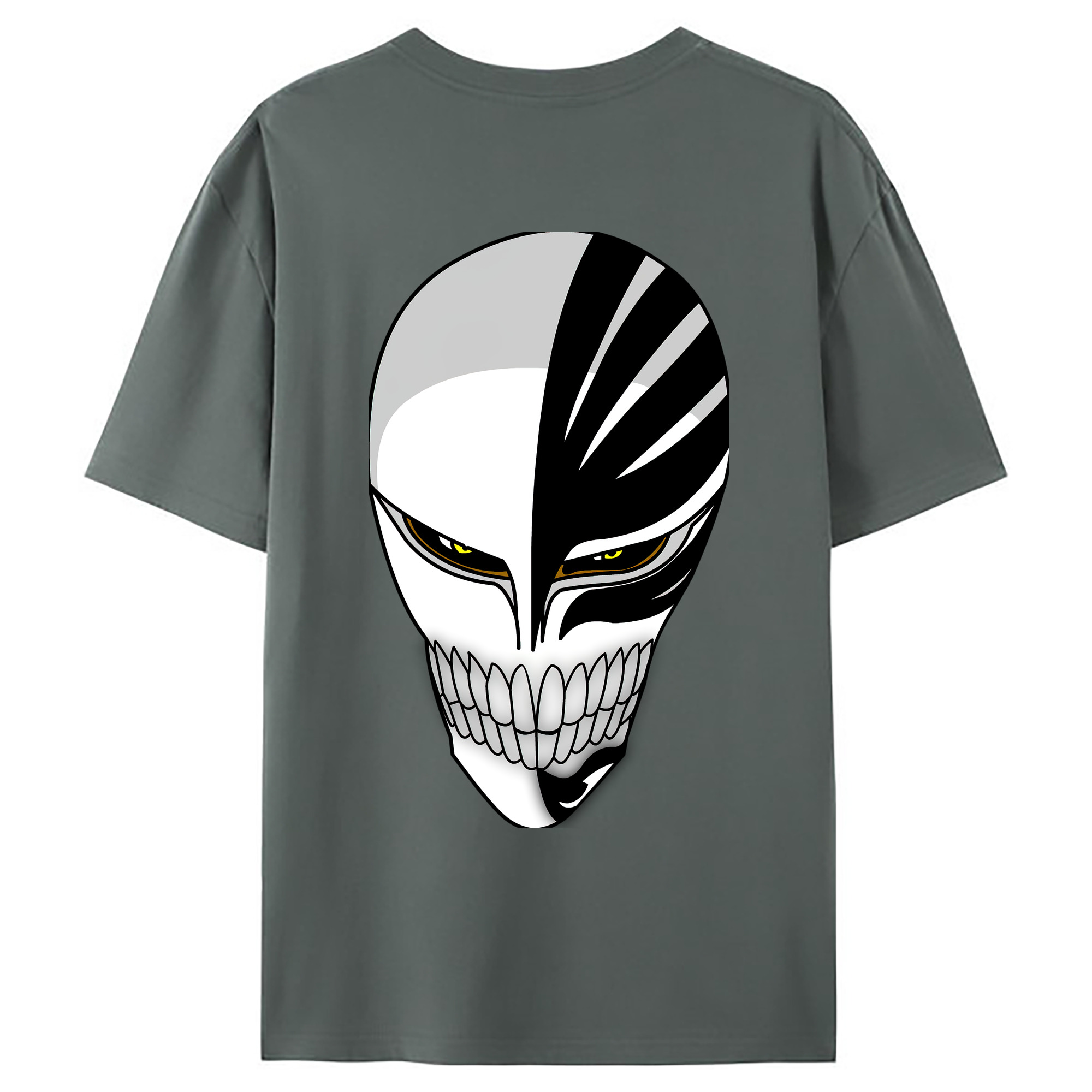 （画像用） ブリーチ 黒崎一護（くろさき いちご）BLEACH Kurosaki Ichigo 綿100％ メンズ半袖Tシャツ（バックプリント） 通気性